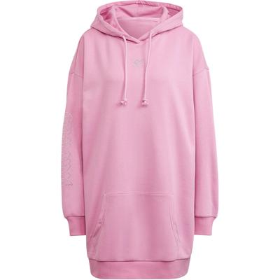 Originals 2000 Luxe Logo Sportbuchstaben Einfarbige Langarmkleid Damenkleider Hell-Lila HF9207