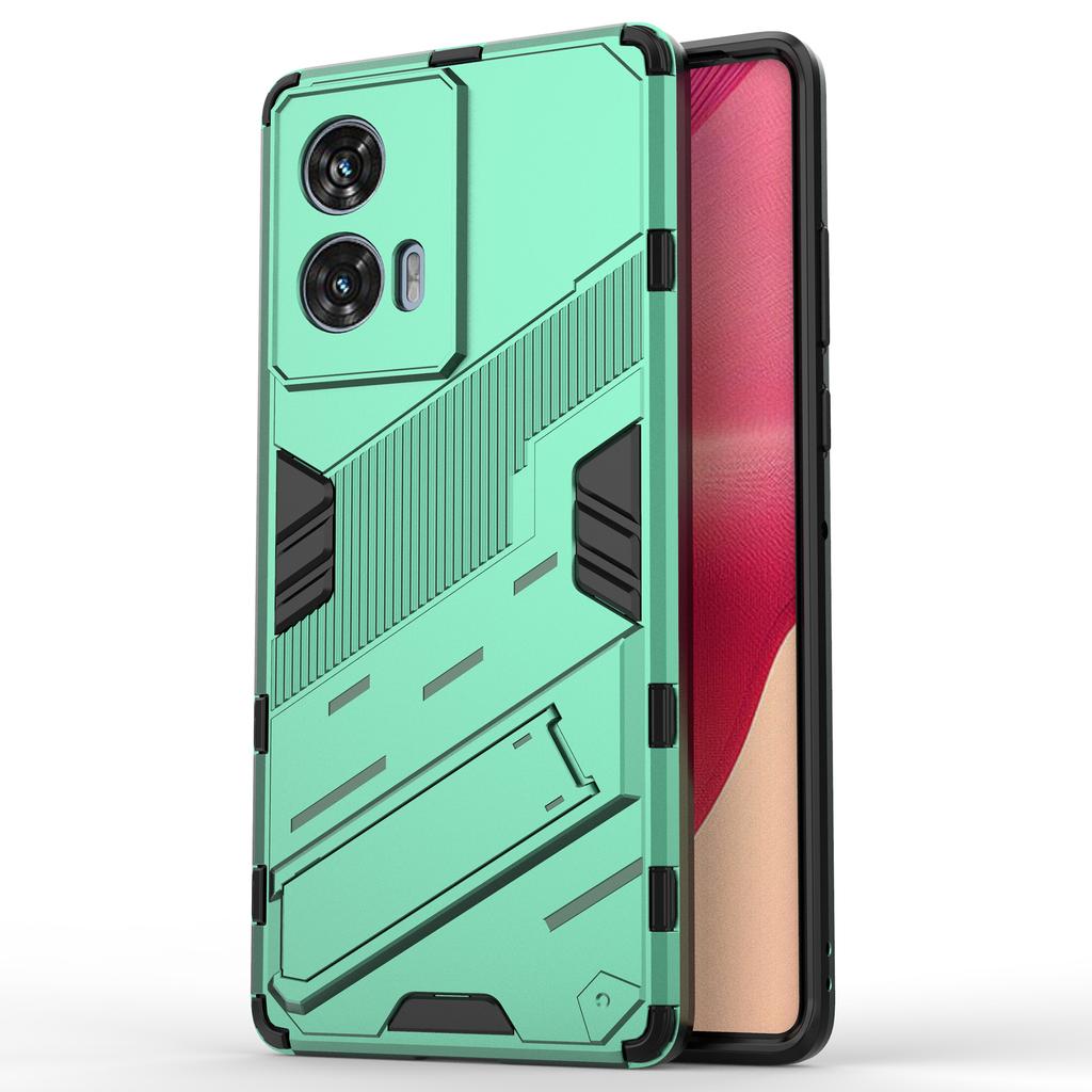 Für Motorola Edge 50 Fusion 5G Hülle PC+TPU Stoßfeste Handyhülle mit Ständer