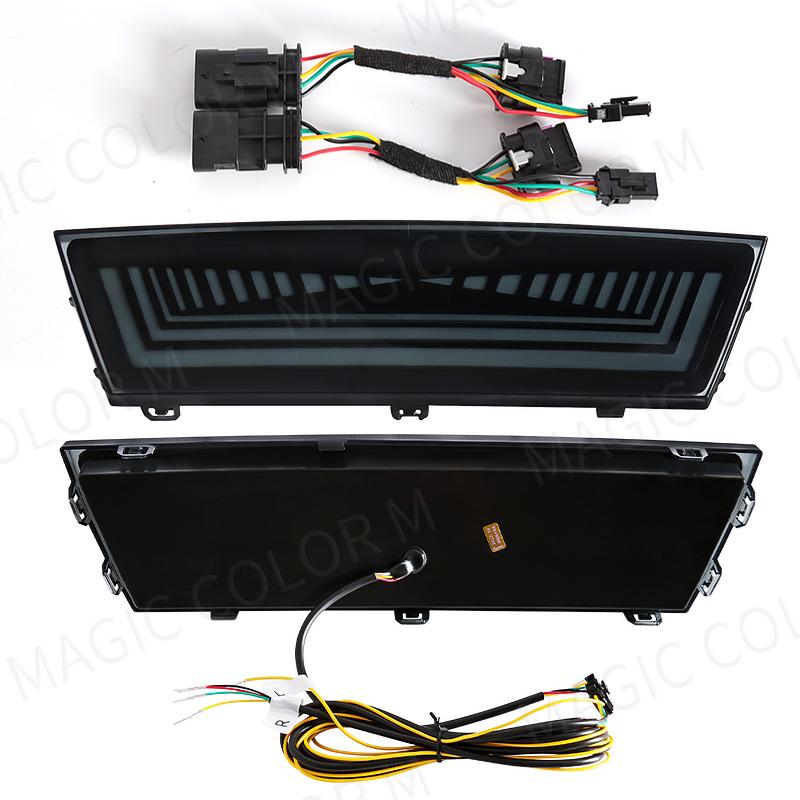 For Tesla Model Y     3-in-1 Functions Rear Running Light Brake Dynamic Yellow Turn Signal Lamp LED Pilot Light