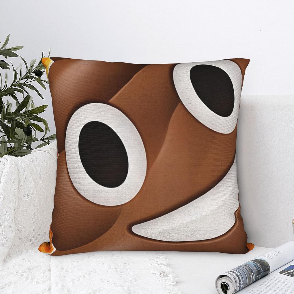 Poop Meme Funny Pillow Case Fashion Pillow Cover Square Pillowcases For Office Car Home Decor