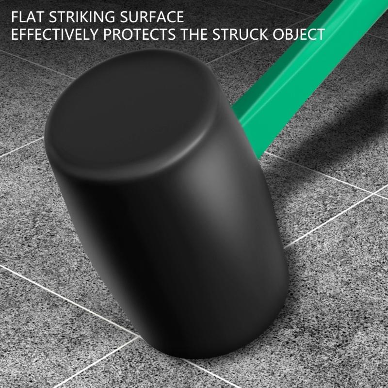 Heavy Duty AntiSlip Rubber Hammer Professional Tile Laying Tool With Ergonomic Grip And Double Head Design Mallets