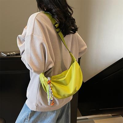 Lightweight Versatile Cloth Bag Women's  New Summer Popular Messenger Bag Niche Shoulder Dumpling Bag