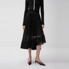 ELLE French Elegant Design Mesh Fashion A-Line Skirt With Draping Women skirts ER52983