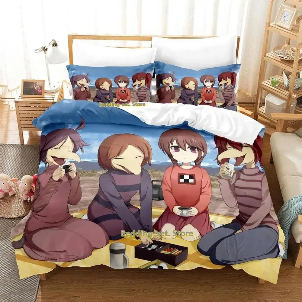 Nová ložní souprava Yume Nikki Jednolůžková Dvojlůžková Plná Queen King Size Ložní souprava pro dospělé Dětská ložnice Sady povlečení Anime parure de lit Postel