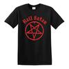 Hail Satan T-Shirt Pentagramm Stern Rock Goth Unheilig Satanisch Teufel Punk Oberteil Tee