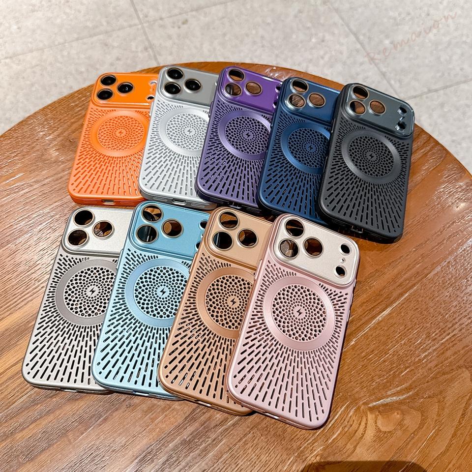New Heat Dissipation Magnetic Phone Case For For Iphone 13 14 1 12 16 17 Pro Max Wireless Charging Protector Cover