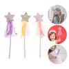 VORCOOL Prinzessinnen-Accessoires Zauberstab mit Stiel Pailletten und Glitzer Kleines Geburtstags-Süßes Set aus 3 Stäben, Artikel, Geschenk, Prinzessin,