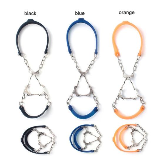 2 шт. Льодоступи для взуття, шипи для льоду, зчеплення, снігоступи, протиковзкі, 6 металевих шипів, легкі у використанні льодоступи для черевиків, взуття, пішого туризму, альпінізму, скелелазіння