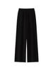 Women's 100% Wool Knit Wide-Leg High-Waist Floor-Length Pants for Autumn/Winter Casual Wear
