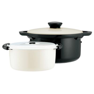 Akebono Sangyo Thermal Cooking Pot Made In Japan Heat the Inner Pot In the Microwave and Place It In the Thermal Container Easy To Use Without Using