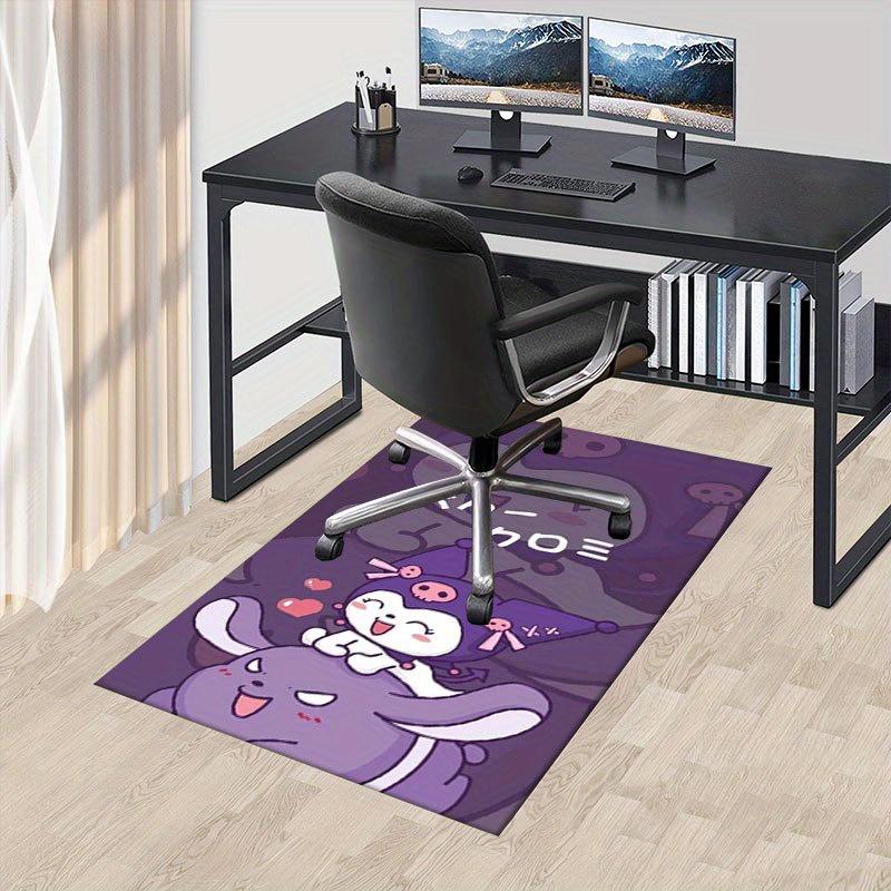 

1pc Sanrio Kuromi Mermaid Printed Office Carpet Rectangle Rug Under The Table,Perfect Room Decor for Living Room, Bedroom, Kitchen, Non-slip Floor Mat 60cm by 90cm