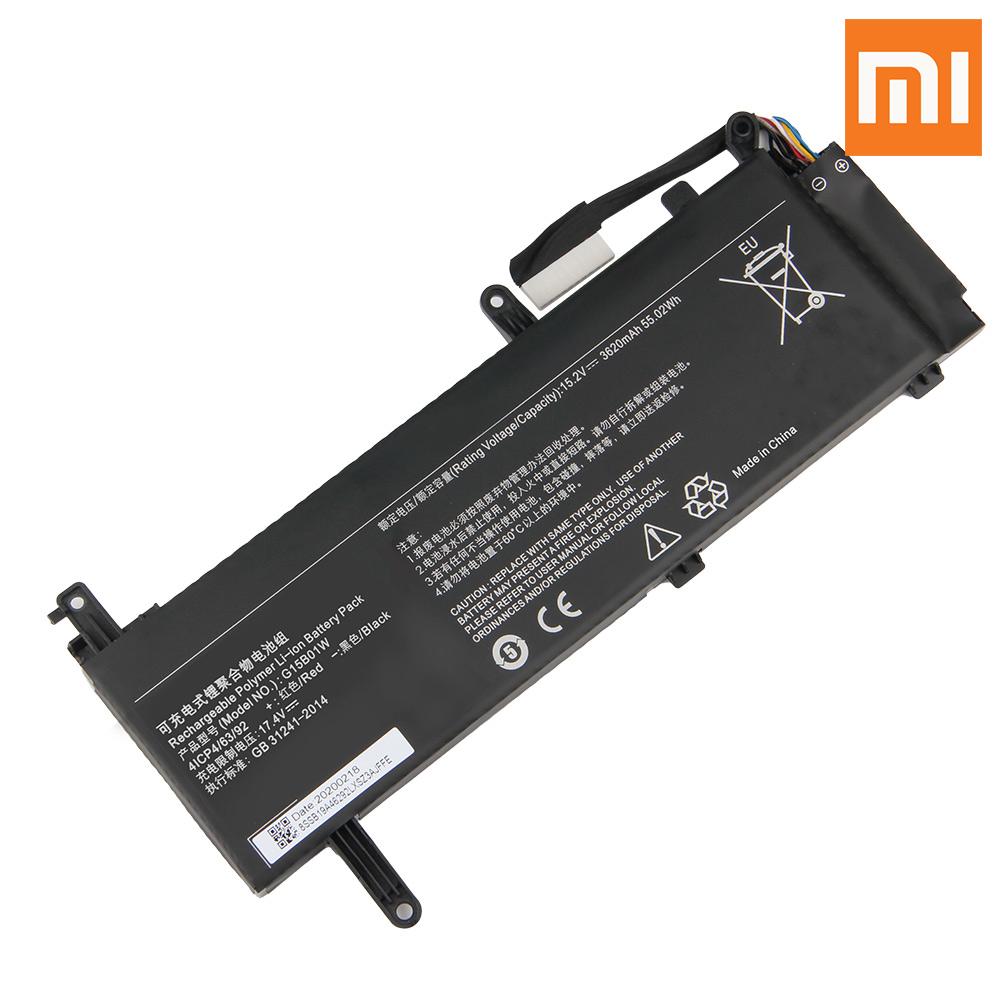 Xiaomi Original Replacement Battery G15B01W for Xiaomi Notebook 15.6" TM1705 TM1801 GTX1050Ti/1060 171502-AK/AN/AA/I 3620mAh