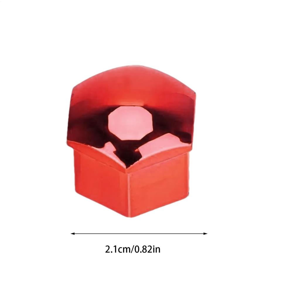 Wheel Nut Cap (Set of 20) Wheel Nut Cover 0.7 Inch (17 Mm), 0.7