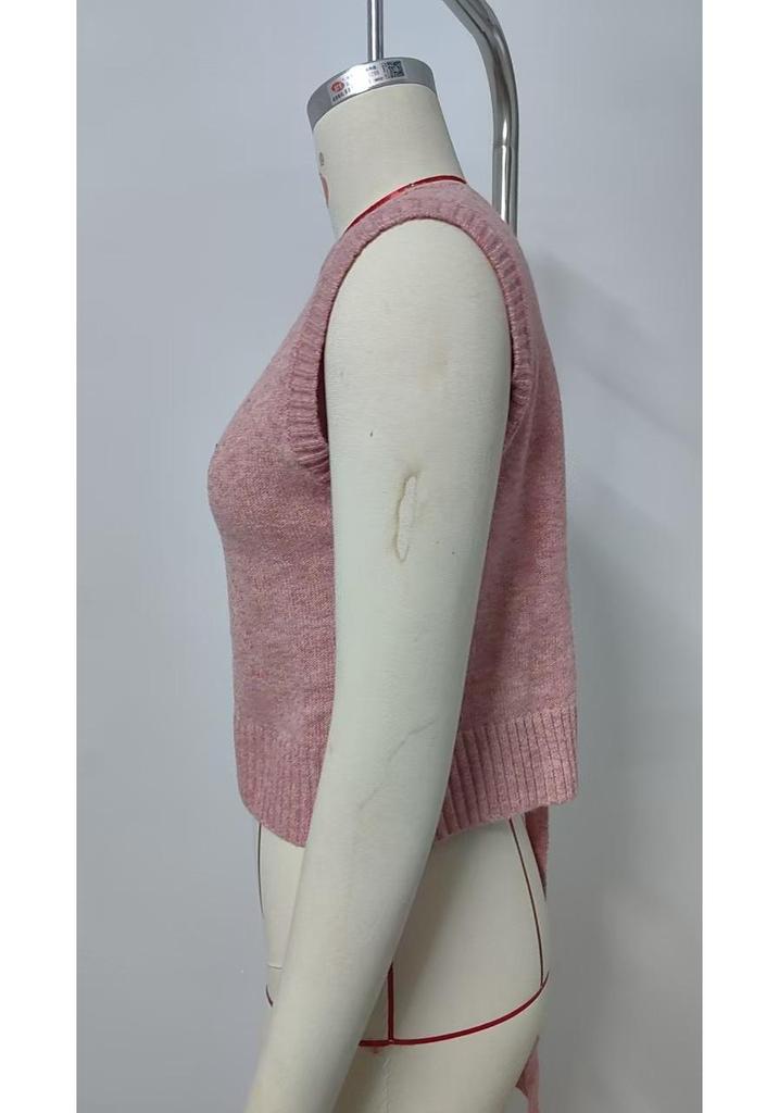 Summer Knit Back-Slit Sweater Vest - Women's New Fashion Arrivals