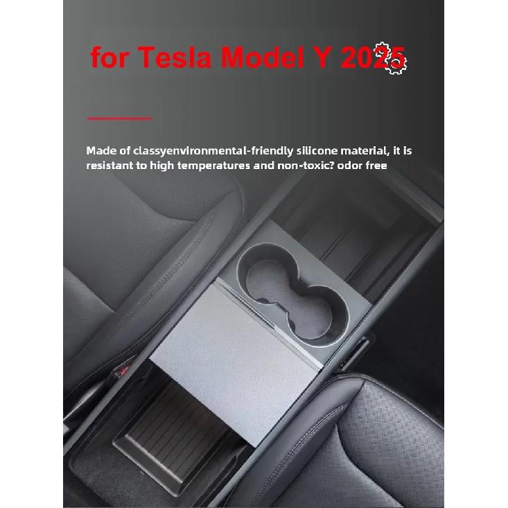 For Tesla Model Y Launch Juniper 2025+ Model 3 Highland 2024 Center Console Eyeglasses Case Armrest Storage Box Tray Upper&Lower