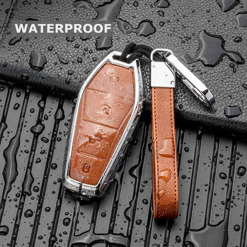 Schlüsseltasche Abdeckung für BYD Seal U Sealion 6 07 EV King Song Plus Champion Chazor Leder Metall Fernbedienung Halter Schlüsselanhänger Zubehör