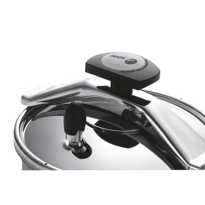 Olla à pression Monix M911002 6L Acier Inoxydable Compatible Induction