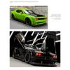 New 1/32 Challenger SRT Hellcat 2024 Alloy Car Model Sound and Light Pull Back Children's Toy Collectibles Birthday Gift