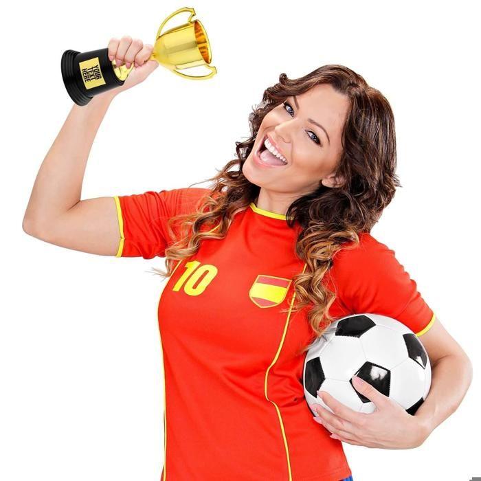 Trophée-coupe - WIDMANN - Personnalisable - PVC Rigide - 21 X 11 Cm - Doré