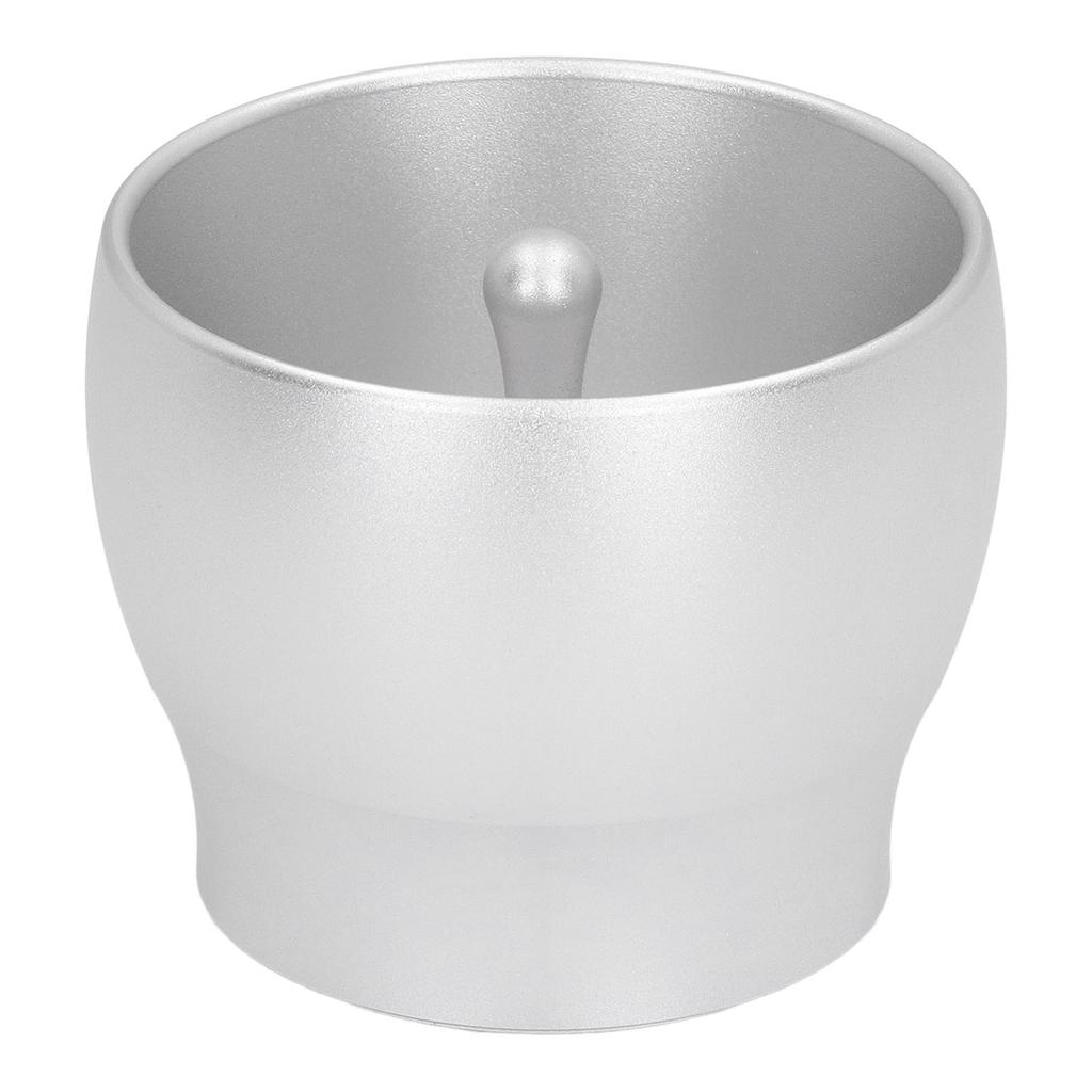 Coffee Powder Container Aluminum Dosing Cup Coffee Anti Flying Dust Powder Cup for KitchenSilver