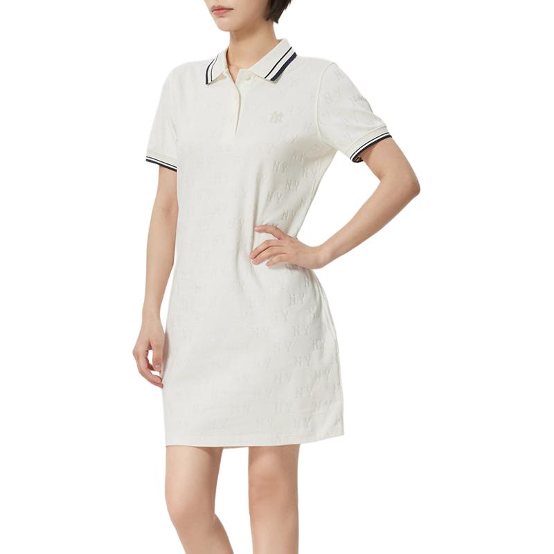 MLB Fashion Minimalist Sports Short Sleeve Casual Long Sleeve Dress Women dress 3FOPM0163-50IVS-3-3-777