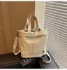 Canvas Bag Women's Summer Versatile New Casual Messenger Bag Popular Portable Bucket Bag