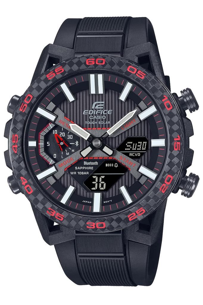 Casio Edifice SOSPENSIONE Bluetooth Solar Watch ECB-2000YPB-1AJF Men's Black [Official Japanese Product]