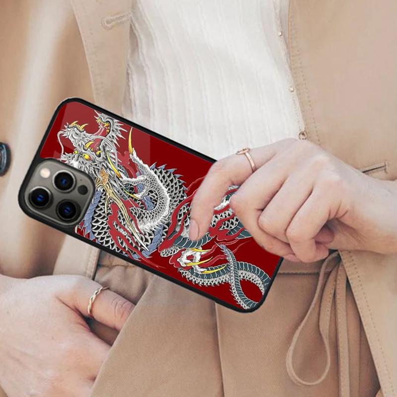 Classic Japanese Art Dragon Tiger Magnetic Phone Case For APPLE iPhone 17 Air 16 14 13 12 Pro Max 15 Plus Wireless MagSafe Cover