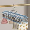 with 20 Clips Sock Drying Rack Stainless Steel Clothes Hanger Baby Sock Clips  Laundry Room