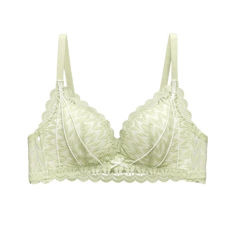 Wireless Lace Push Up Bra For Small Chest Women