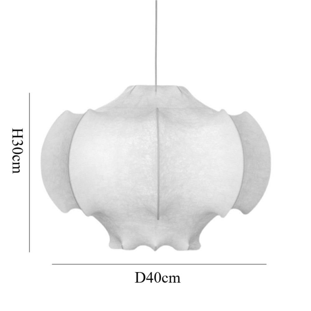 Japanese Nordic Decorative  E27 Suspension Art Cloth Design Hanging Ceiling Light Silk Pendant Lamps Lighting Chandelier