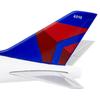 30cm American Delta Airplane Model Airplane B747 Model Plane for Adults Collection Office Desktop Decoration Birthday Gift
