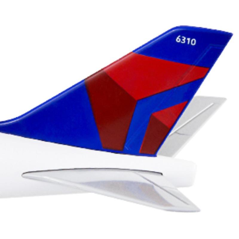 30cm American Delta Airplane Model Airplane B747 Model Plane for Adults Collection Office Desktop Decoration Birthday Gift