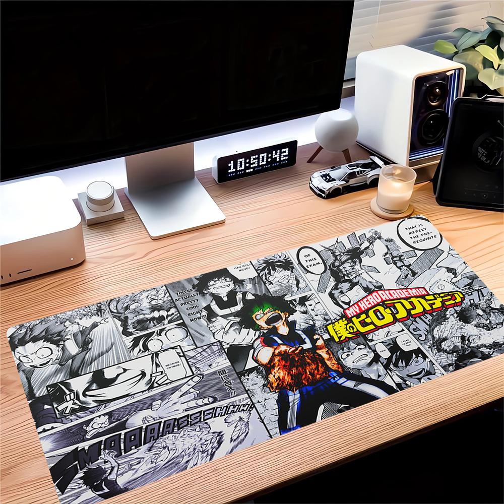 Heroic Adventures Manga Large Gaming Mouse Pad Nonslip Rubber Base Waterproof Desk Mat For Office Pc Laptop