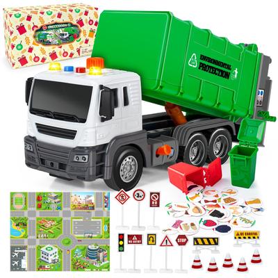 Müllwagen Spielzeug Funktionierende Reinigung Bau Bau Modell LED Geburtstagsgeschenk Fahrzeug Reinigungsfahrzeug, Fahrzeug, Kinderspielzeug,