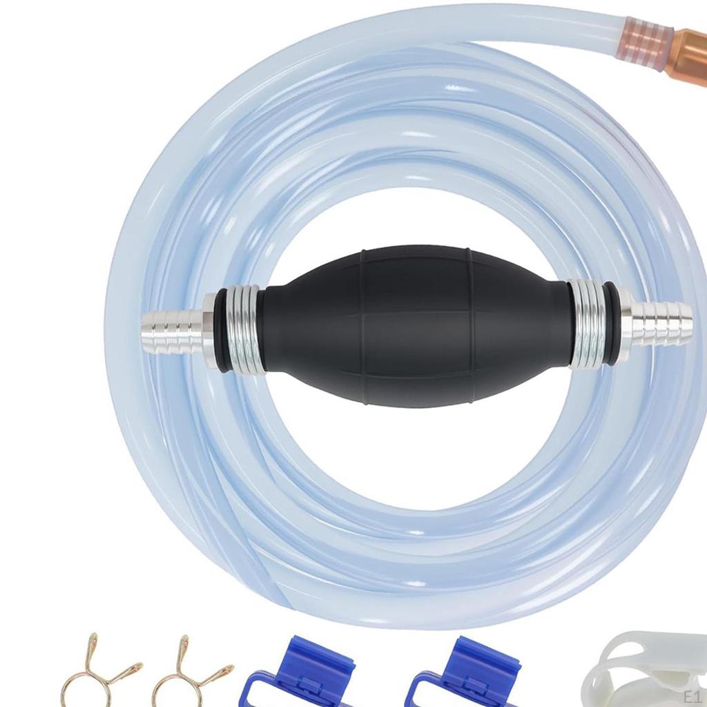 Siphon Hose Kit with 8.3ft 5/8'' Easy To Use Multifunction Pump Assembly for Water