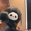 Lovely Panda Hair Clip Plush Kids Hair Pin Make Up Hairpin Multipurpose Hairclip Hair Accessories with Brooch