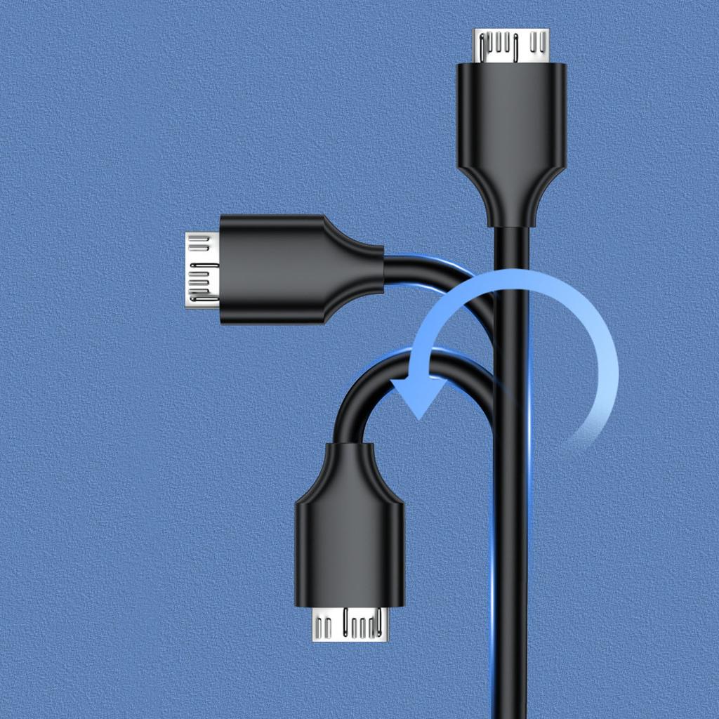 Type-C to Micro B USB 3 0 External Hard Drive Cable Compatible with Laptops Smartphones High Speed Data Transfer Durable Construction 0 3 Meter Length