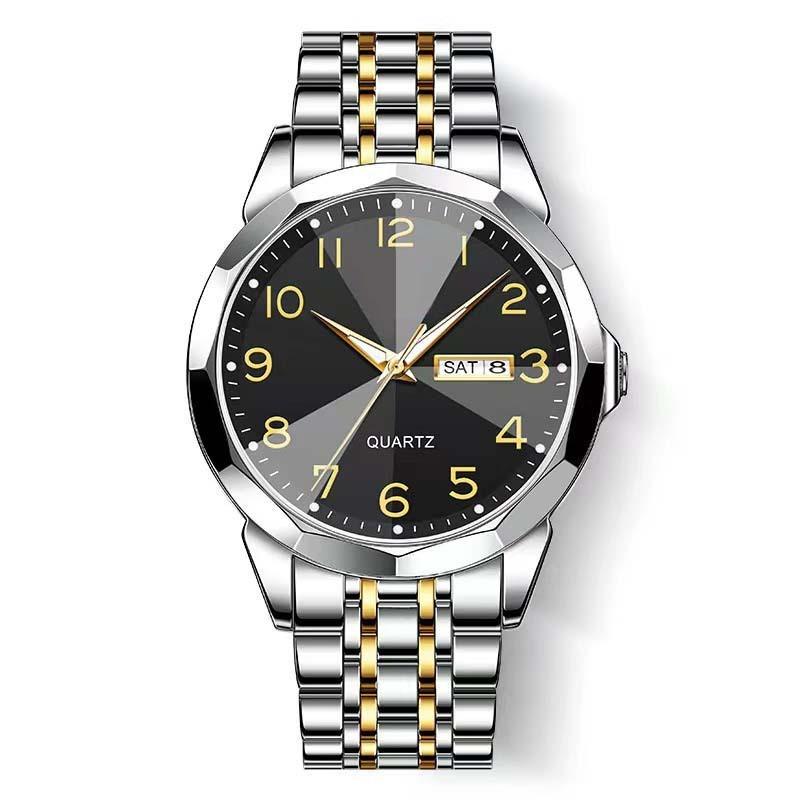 New Business Men's Watch Double Calendar High-end Quartz Men's Watch Fashion Multi-function Watch Non-mechanical Watch