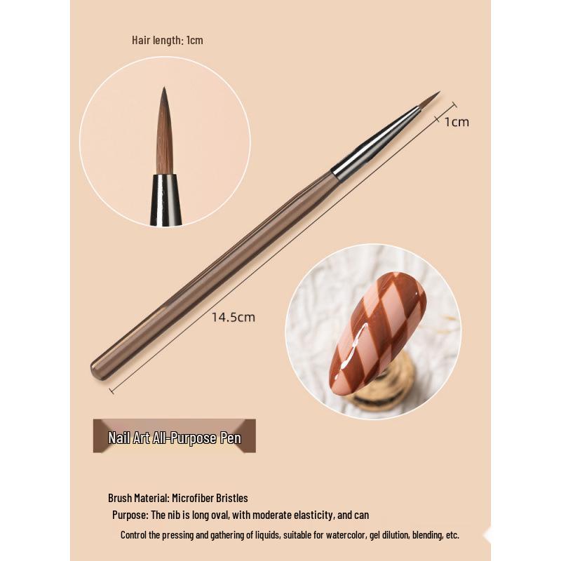 Japanese Professional Nail Art Brush Set: Extra Fine Detail, Gel Polish, and Liner Brushes for Salons