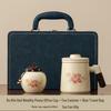 Ru Kiln Ceramic Tea Mug with Lid & Filter - Women's Personal Office Water Cup