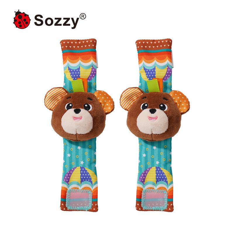 

Sozzy Educational Baby Rattle and Wrist Sock Toy for 0-1 Year Olds