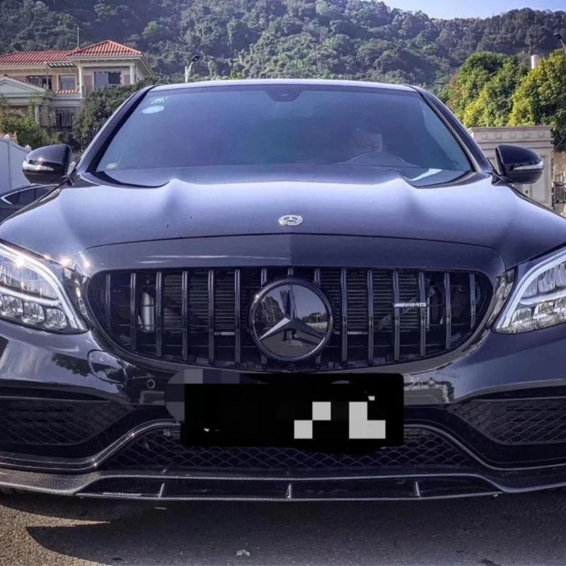 Grill Badge 3D Convex Star Front Embelm For Mercedes Benz AMG A B C E CLA CLS SLK GL Metris GLK GLA G R V VITO GLE GLC GLS