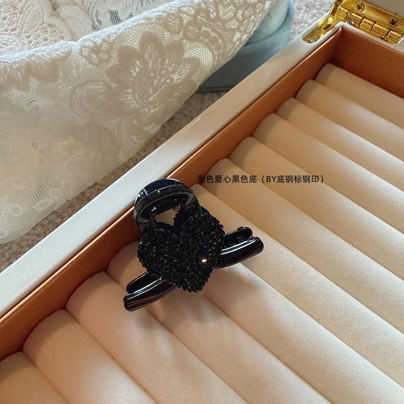 

Модная заколка для волос в форме сердца с полными стразами, заколка для челки, маленькая заколка-краб, шпилька, боковая заколка в виде пятиконечной звезды со стразами