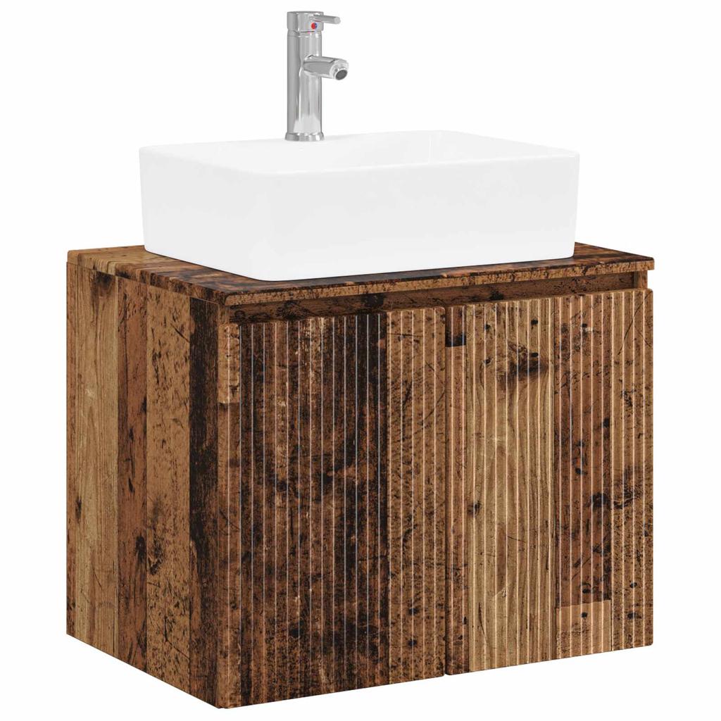 Bathroom Furniture Set Reclaimed Wood Engineered Wood