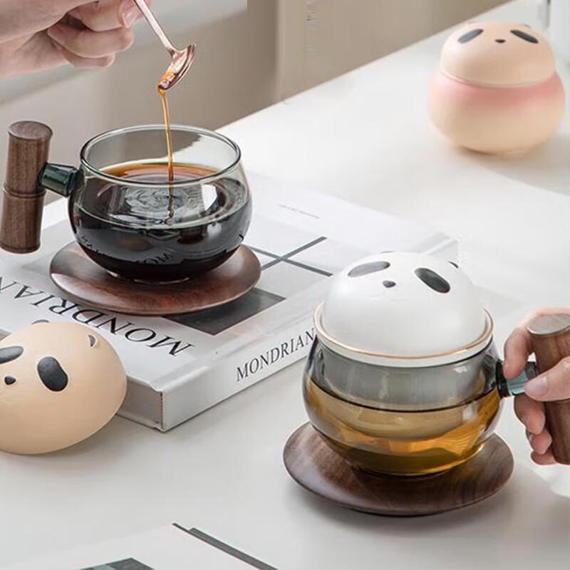 Cute Panda Bamboo Ceramic Tea Mug