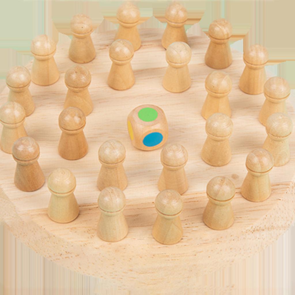 Children's Wooden Early Education Color Memory Chess Concentration Parent-child Interactive Fun Game Science And Education Puzzle Toys