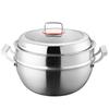 Zhuchuang Jingpin 34cm 316 Stainless Steel Deep Wok