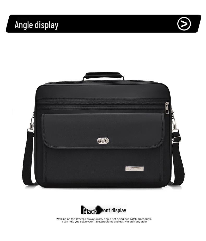 Korean Style Men's Oxford Cloth Crossbody Briefcase - Large Capacity Fashion Computer Handbag