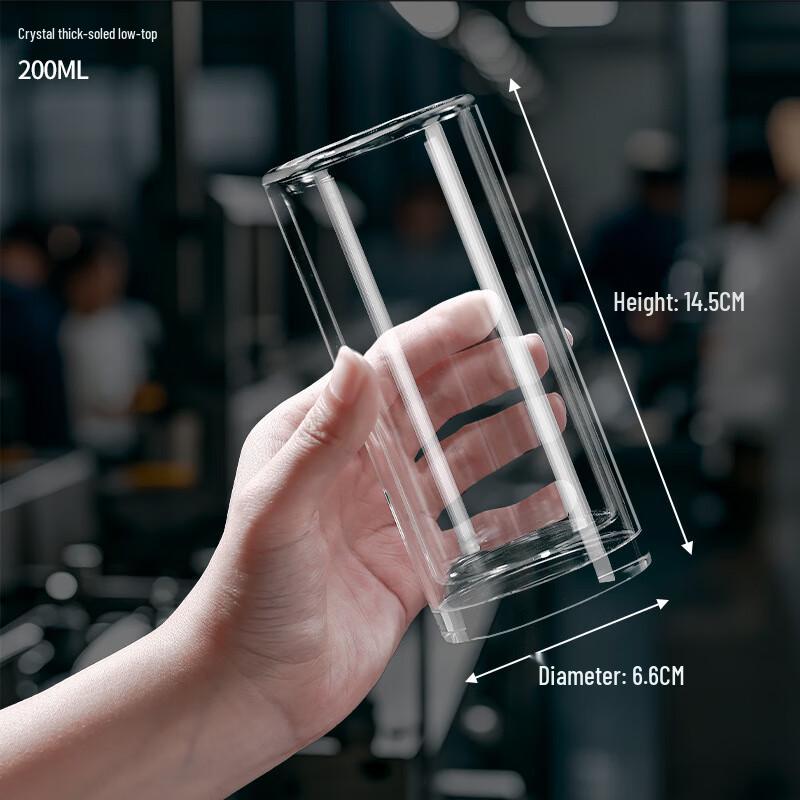 Двустенная питьевая кружка из боросиликатного стекла Shangqi